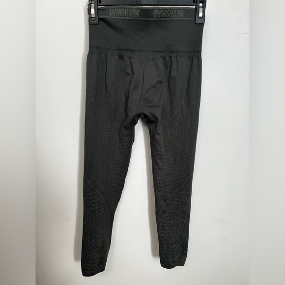 Gymshark Charcoal Leggings Tummy Control Band - Picture 3 of 5